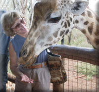 Rita with Masi Giraffe